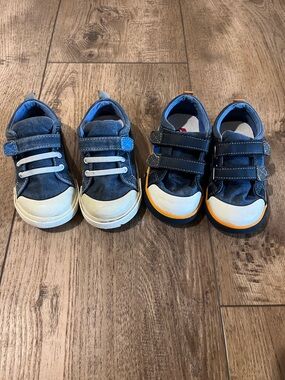 2 Pair of See Kai Run Kids Navy Canvas Sneakers (with new insoles)